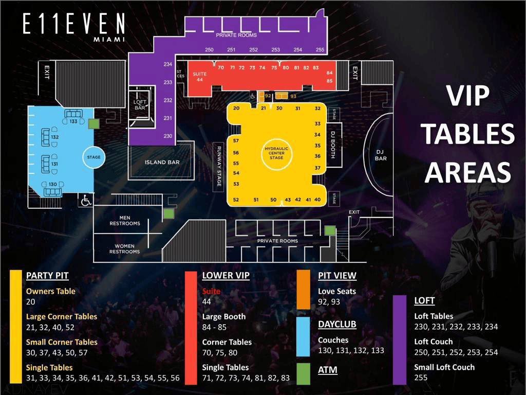 e11even miami table map