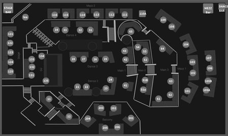 Mynt Miami tables map